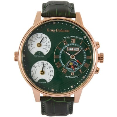 Krug Baumen KBW-200-17 Weather Diamond Heren Horloge 55mm