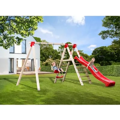 Weka Duo Schommel Tabaluga + Platform + Glijbaan