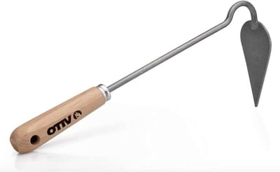Hartschuin Hak - Onkruidhak Tuin - Onkruid Wieden - Robuust Houten Steel - 13 cm Hart - Meerkleurig