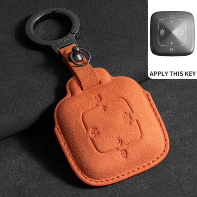 Lederen 4 Knoppen Auto Afstandsbediening Sleuteletui Cover Voor Zeekr X 001 007 009 Volledige Beschermer Fob Sleutelhanger Sleutelring Decoratie Accessoires