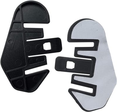 Montageklem Houder - Intercom Clip - Motorhelm Bevestiging - Voor Volledige Vizieren - 15 x 11 x 1.2 cm - Zwart