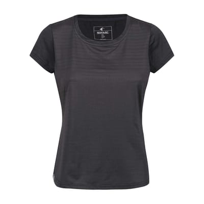 Regatta Dames/Dames Horizontaal Streep Regular T-shirt (Afdichting Grijs)