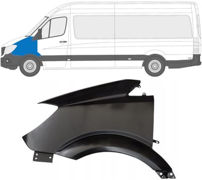 Voorste spatbord voor Mercedes Sprinter 2013-2018 / Links