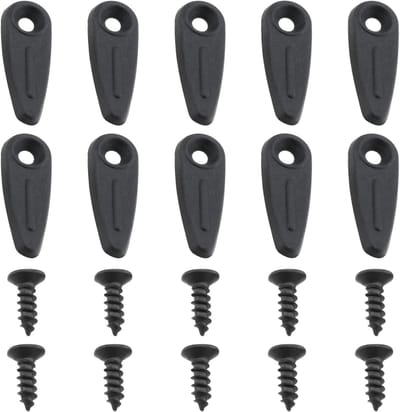Allecto - Fotolijst Achterpaneel - Plastic Gesp met Schroeven - Zwart - Frame Draaiknop - Foto's - Tekeningen - Geschikt voor 2,5 mm Frame - 100 Sets - Opknoping - Allecto Fotolijst
