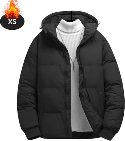 Livano Winterjas - Parka - Heren - Winter - Jas - Volwassen - Stijlvol - Zwart - XS