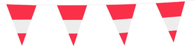 Wefiesta - Vlaggenlijn PE Oostenrijk - 10 meter - 20 x 30 cm - WK voetbal 2026 - WK voetbal versiering - WK voetbal outfit - Nederland WK