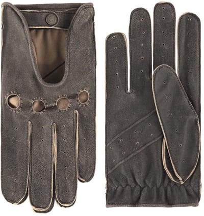 Laimböck Gladstone - Vintagelook leren heren autohandschoenen Color: Espresso, Size: 10