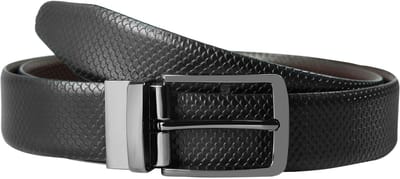 Leonardo Verrelli Leonardo Verrelli herenriem Draai riem echt leer zwart/bruin 90 cm-130 cm (taillemaat)