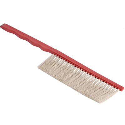 Enkele Rij Bijenkorf Bijenborstel Bijenhouderij Schoonmaakhulpmiddel met Plastic Handvat voor Bijenkorf beige