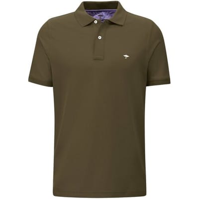 Fynch-Hatton Polo Uni Cotton Deep Forest / male