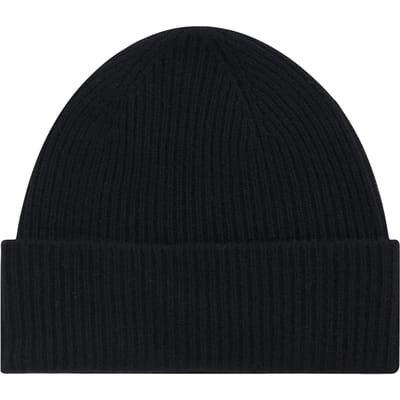 No Label Aspen Merino-cashmere Beanie Black Maat: OS | Petten Outlet | Heren | Zwart