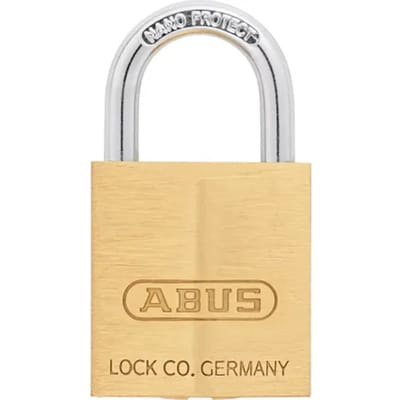 Abus Hangslot Met Sleutel Kb4/30 - Massief Messing Voor Poort - Behuizing 30mm