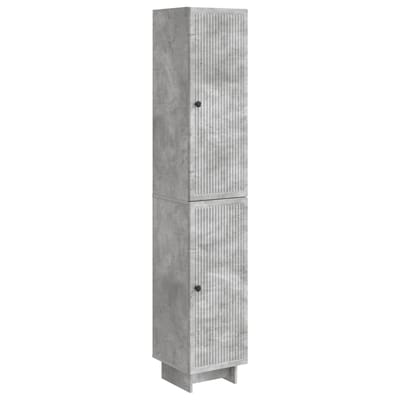 vidaXL - Kast - Set - 2 - st - Betongrijs - Bewerkt - hout