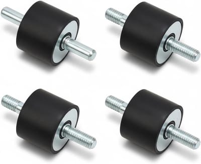 Dailygoods- Rubberenen Isolator - 4 Stuks - Anti-vibratie - Dempingselement - Geschikt voor Luchtcompressoren - Geluidsreductie - Versterkte Stabiliteit - Trillingsisolator