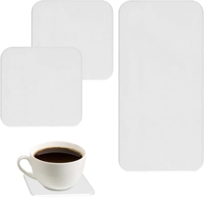 Waterabsorberende stenen coasters voor badkamer en keuken - Diatomiet onderzetters voor zeep, tandenborstels en bekers - Set van 3 stuks