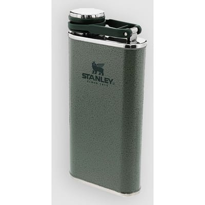 Stanley Classic Wide Mouth Flask 0.23L - BPA-Vrije Heupfles - Roestvrijstalen Zakflacon - Makkelijk Te Vullen, Drinken En Reinigen - Vaatwasserbestendig - Hammertone Green