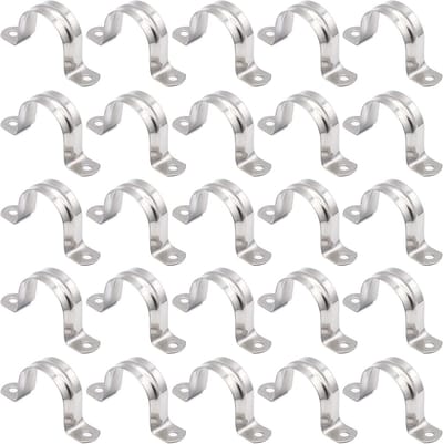 U-vormige buisklemmen 20 x 25 mm - 304 roestvrij staal - ideaal voor buizen en kabels - perfect voor binnen en buiten - ShopVlot