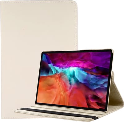 Hoes - Geschikt voor Samsung Galaxy Tab A8 - 360 Graden Draaibare Hard Cover Case - Tablet Hoesje Draaibaar - Wit