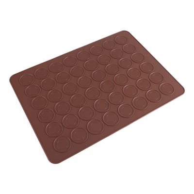 Dailygoods- Macaron Bakmat 48 Gaten - Siliconen Mat - Antiaanbaklaag - 39 x 28,5 cm - Voor Perfecte Macarons - Geschikt tot 230 °C