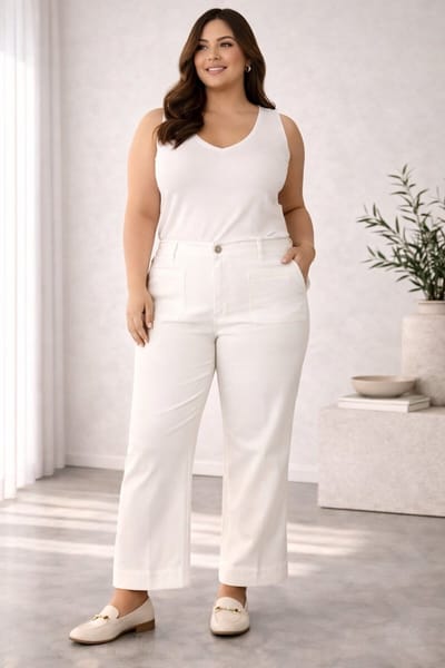 YEST CURVE Justine Bottoms - Antique White - maat WX-0(44) / L30
