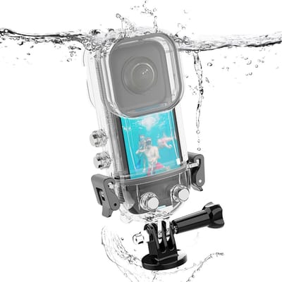 Duikbehuizing voor Actiecamera tot 45m, Onderwaterfotografie Bescherming, Waterdichte Accessoires en Duikkit voor Insta 360 X3