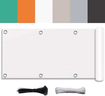 Balkon Windscherm - Tuin Afdekking - Privacy Vergroten - UV Bescherming 50+ - 200 g/m² - Grijs