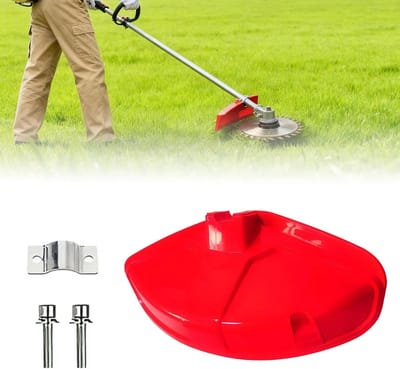 Beschermhoes voor Trimmer en Bosmaaier, Universele Snijbescherming, Accessoires voor Grasmaaier met 2 Schroeven, Ideaal voor Tuinonderhoud en Grasverzorging