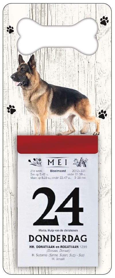 Scheurkalender 2027 Hond: Duitse Herder Langharig