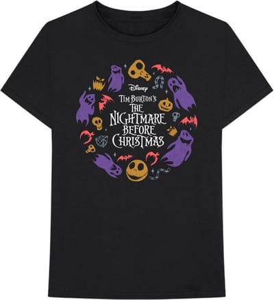 Disney The Nightmare Before Christmas - Character Flight Heren T-shirt - S - Zwart