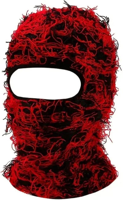 Livano Winter Masker - Balaclava - Ski Mask - Ski Masker - Bivakmuts - Full Face Mask - Zwart & Rood