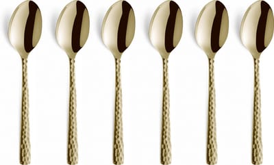 Amefa Felicity - Champagne - 6 theelepels - 6 koffielepels - Vaatwasmachinebestendig