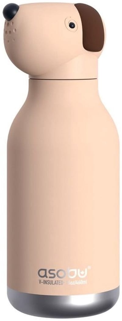 Asobu Thermo Drinkfles Besties Beige Dog - 460ml - Beige