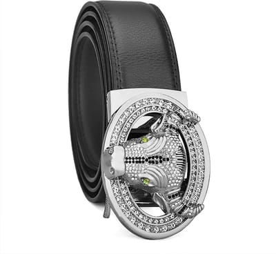 Leren Riem Heren - Automatische Riem - Casual en Formeel - Krasbestendige Gesp - Verstelbaar - Zwart