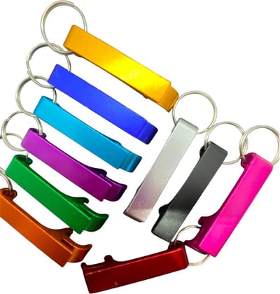 Flesopener / sleutelhanger ( in leuke diverse kleuren ) 6.5 x 1 cm