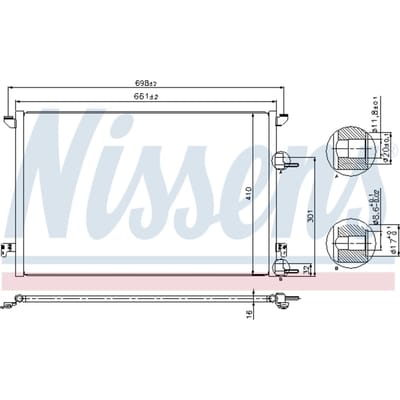 Condensor, airconditioning NISSENS 940320