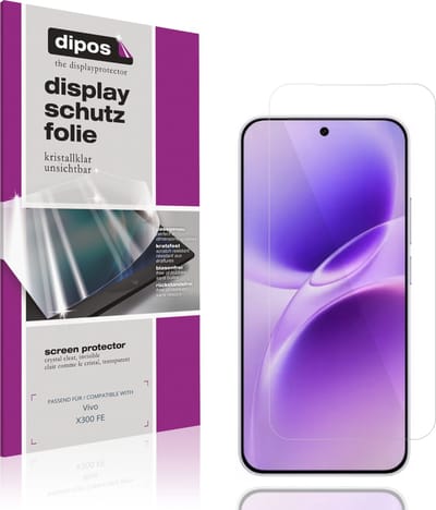 dipos – 4x Beschermfolie geschikt voor Vivo X300 FE | Krasbestendige & heldere Screenprotector Ultra-Thin