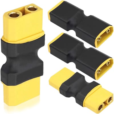 4 stuks stekker naar stekker adapter voor FPV-drone, auto, vliegtuig - XT90-connectoren - RC Lipo batterij.