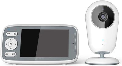 Videobabyfoon Camera - Baby Monitor - Baby Bewaken - 3x Digitale Zoom - 4 Inch Scherm - Wit