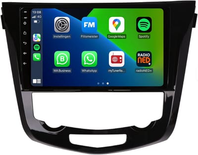 Carplay autoradio voor Nissan X-trail | Qashqai | 2014 t/m 2021 | Android 13 | Draadloos Apple Carplay & Android Auto | 2GB + 32GB | 8-Core processor | Davilon | 2025 model | 2014 2015 2016 2017 2018 2019 2020 2021 | Bluetooth & Wifi