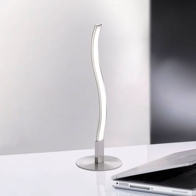 JUST LIGHT. GmbH LED tafellamp Wav 3.000K 30cm staal