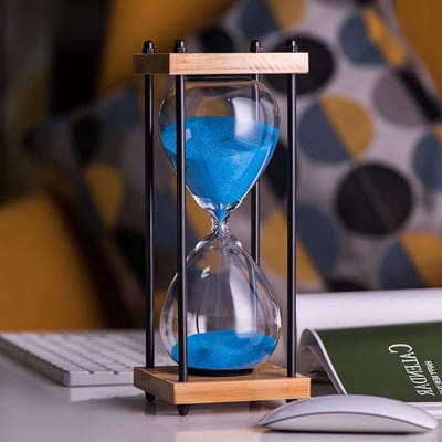 Zandloper Timer for Kinderen Klaslokaal, Keuken, Spellen, Thuiskantoor Decoratie Zandloper Timer Zand Klok Zandloper Timer Kind Veiligheid Zandloper Antiek Glas Zandloper Zandloper 30 Minuten