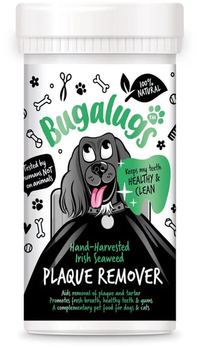 Bugalugs Plaque Remover - Tandplakverwijderaar voor Honden & Katten – 70g Pot met Maatschepje – Natuurlijk Gebitsverzorging Poeder
