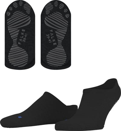 FALKE Cool Kick Noppen op de zool materiaal huissokken unisex zwart - maat 42-43