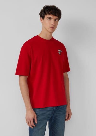 T-shirt met korte mouwen geborsteld met artwork in een Relaxed Fit snit s.Oliver
