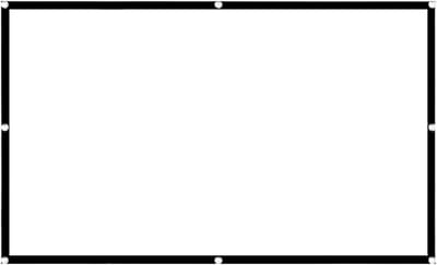 Projectorscherm Buiten - Opvouwbaar Scherm - Thuisbioscoop Creëren - Anti-vouw Stof - 100 Inch 16:9 - Wit
