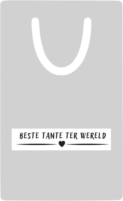Hacebo® - Beste tante ter wereld metalen boekenlegger - Tante - aunt - leuk cadeau voor je tante Bladwijzer boekenleggers - 7.6 cm x 5cm