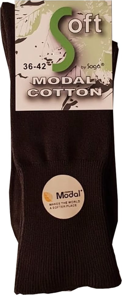 Soga - 6-Pack - Modal Sokken - Naadloze Teen - Heren / Dames - zwart - 34-37 - 001