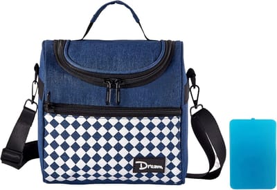 Geïsoleerde Lunchtas 6L - Herbruikbare Koeltas met Verstelbare Schouderriem voor Werk, Strand en Picknick