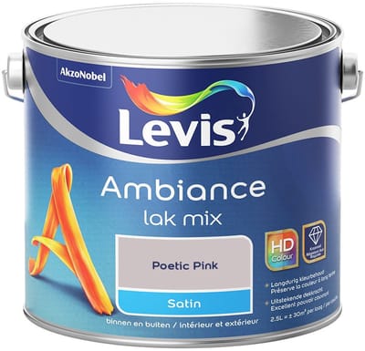 Levis - Ambiance Lak Satin Mix - Poetic Pink - Mengverf - 2,5 L