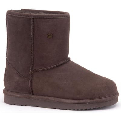 Warmbat - Dames Laars Kangaroo Suede - Bruin - Maat 36